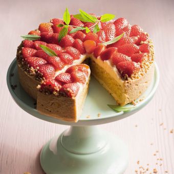 Erdbeer-Mandel-Kuchen